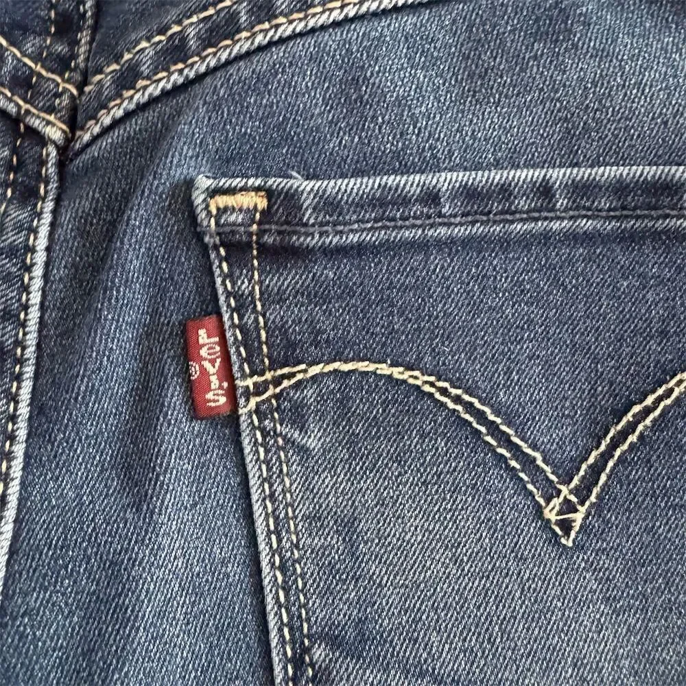 Levi's Revel Demi Curve Skinny Jeans Size 24 Blue Denim Medium Wash - Picture 8 of 11